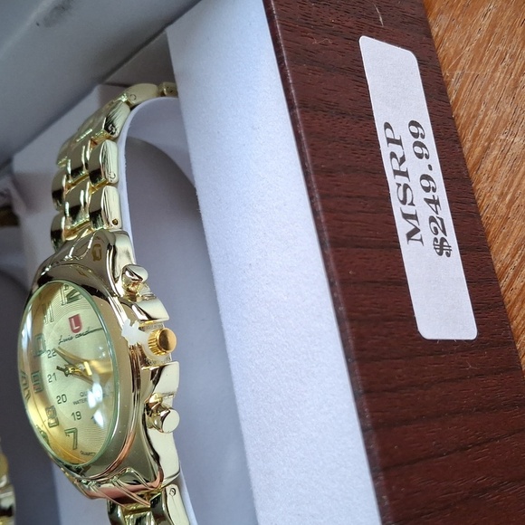 Luis Cardini NWT watches his & hers, water resistant, stainless steel (W039)